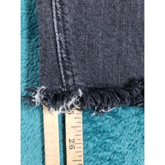 Joes Jeans Size 27 Womens Black Stretch Pants Ladies Mid Rise Fray Hem Ankle - Picture 8 of 13